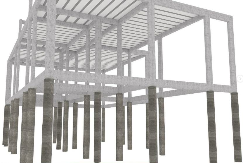 Projeto estrutural em 3D